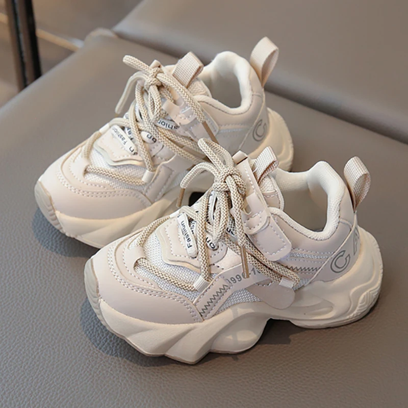 

Autumn Teenager Kid's Sneakers PU Leather Wateproof Children's Sport Shoes Anti-slippery Outdoor Boy's Girl's Running Shoes