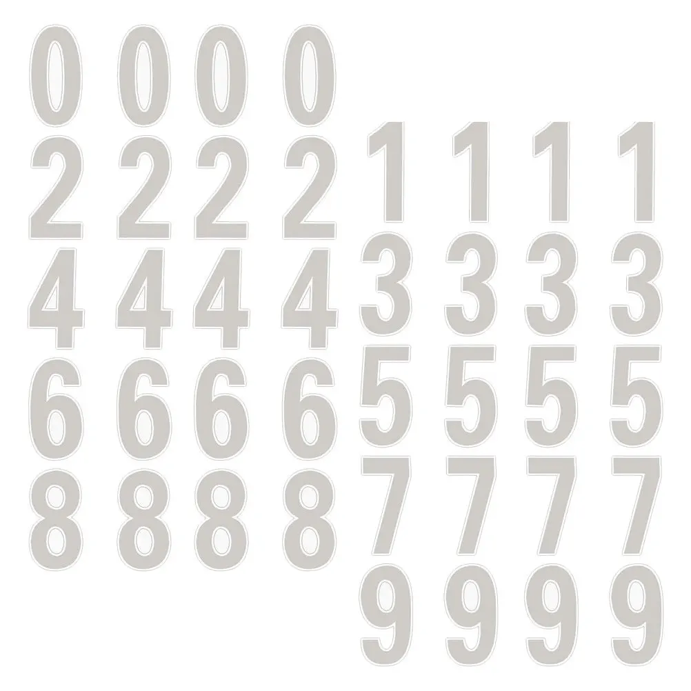 

4 set Reflective Mailbox Numbers Stickers Self Adhesive Decals For Address Outdoor Bin Luminous Number Sticker Waterproof