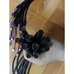 1pcs 8 push massage chair accessories, remote control cable 8 pins 4 cores hand control connecting display cable