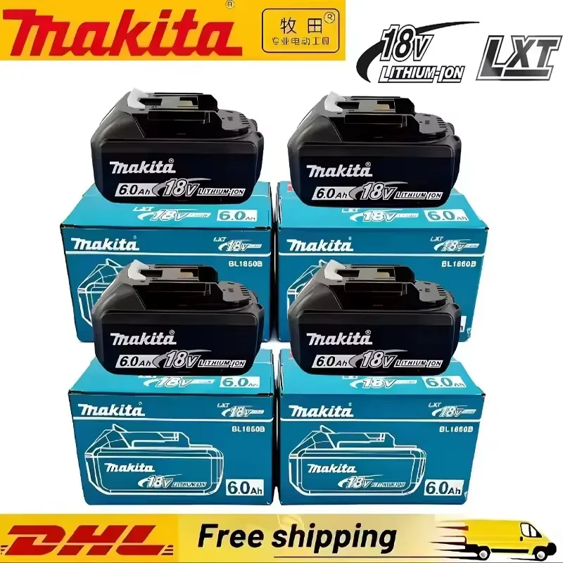 Batteria originale Makita 100%, 18V 3.0Ah, batteria ricaricabile, sostituisce Makita BL1830B L1840B L1850B L1860B, batteria per utensili elettrici