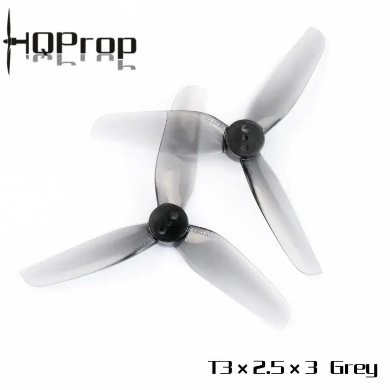 HQProp T3X2.5X3 3025 3-Blade Propeller 3 Inch 76mm PC CW CCW for FPV Racing Drone Quadcopter