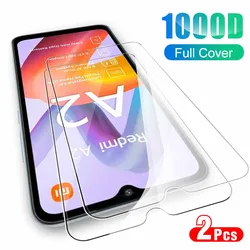 2PCS HD Protective Glass Case For Xiaomi Redmi A2 Screen Tempered Film Redmy A2+ A 2 + RedmiA2 6.52inch Safety Protector Cover