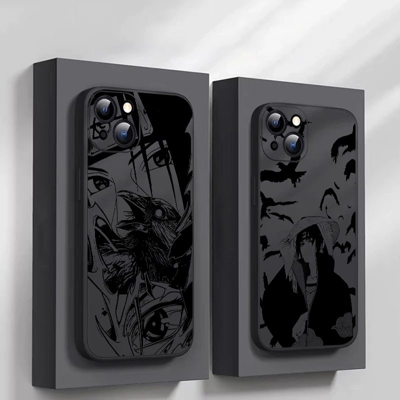 A-Akatsukis U-Uchiha Itachis Phone Case For iPhone 15 14 13 12 11 Pro X XR XS Max 15 14 Plus 13 12 Mini Funda Coque