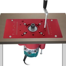 Router Lift System - Router Lift Base with Router Table Insert Plate Woodworking Tools for Electric Trimming Machine