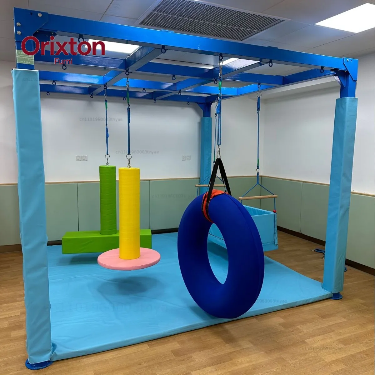 Kindergarten indoor sensory integration training equipment Suspension swing equipment Rectangular swing