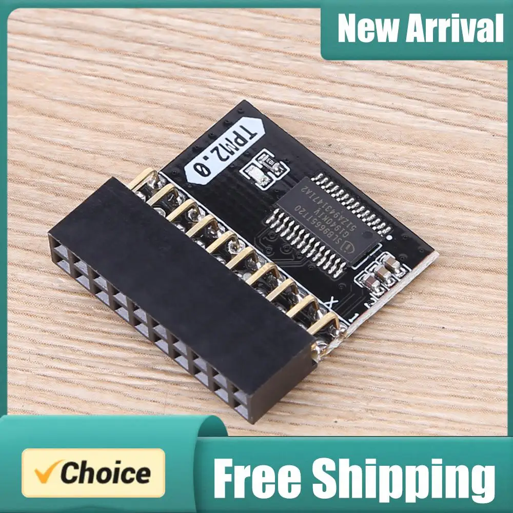 TPM 2.0 Encryption Security Module 20 Pin Motherboard Card Replacement Part Module Motherboard 20-1 Pin for Gigabyte Platform