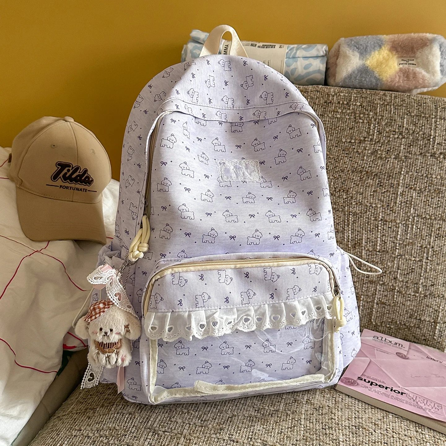 Girl School Bag Backpack Back Pack For Teenager Women Children Female Pink Schoolbag Primary High Bagpack Class Teens Child Kids