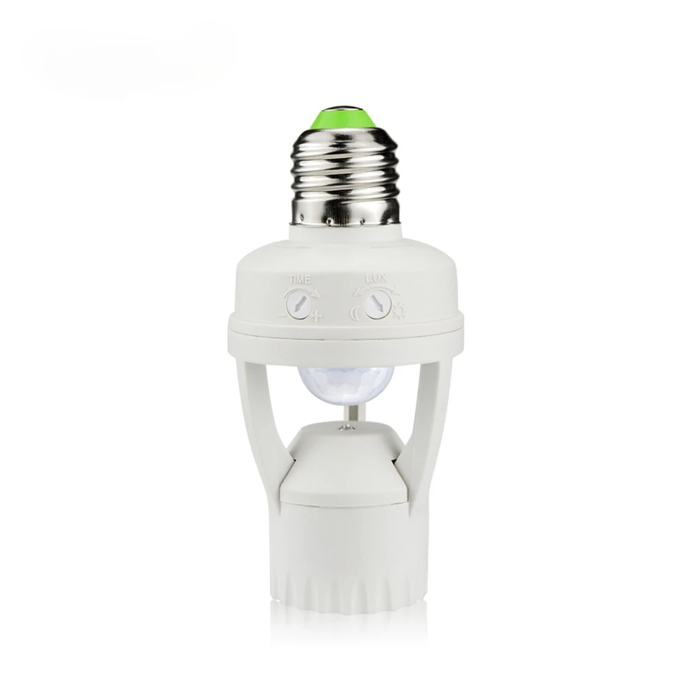 Smart Light Bulb Switch110V-240V PIR Induction Infrared Motion Sensor E27 LED lamp Base Holder  Socket Adapter Converter