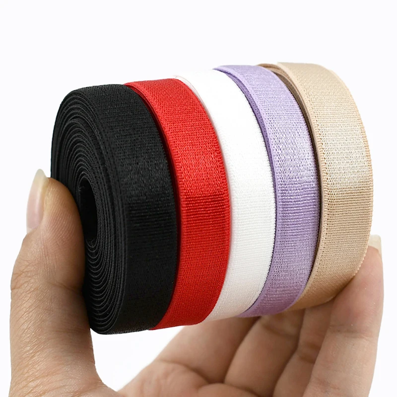 

5/10M 6mm-25mm Elastic Band for Hair Soft Skin Underwear Bra Strap Extension Rubber Bands Apparel Sewing Elasticity Webbing Tape