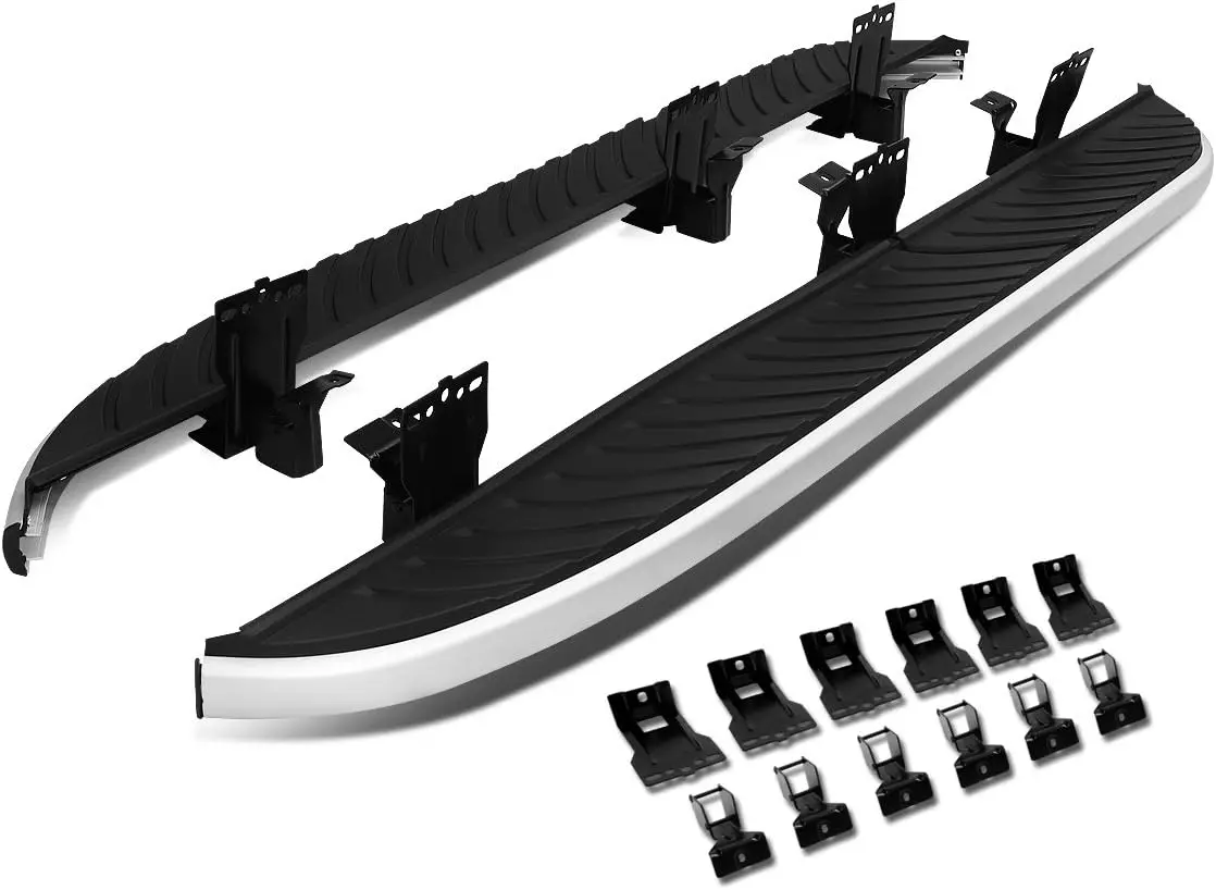 

5 inches Side Step Nerf Bar Running Boards Compatible with Land Rover LR2 08-15, Aluminum, Black Powdercoated