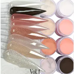 1oz Milky White Pink Nude Nail Acrylic Powder 3D Nail Carving French Nail Extension Polymer Crystal Dust Professional Acrylic