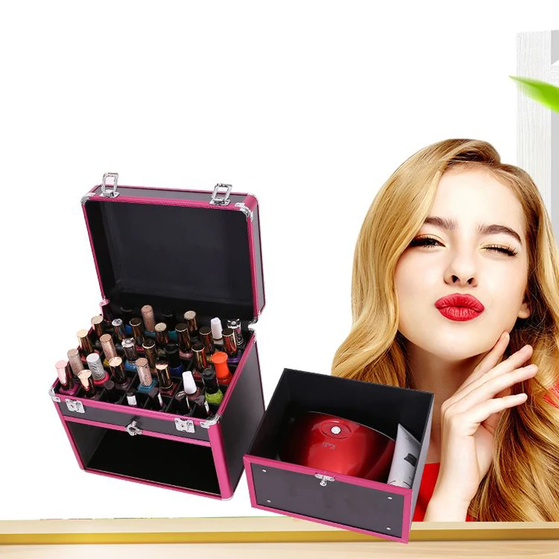 

2026 New Makeup Box Artist Professional Cosmetic Cases Make Up Tattoo Nail Multilayer Toolbox Storage Essential Oil Organizer