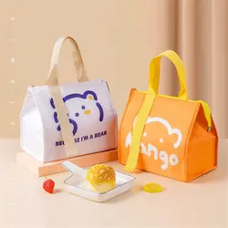 1PC Oxford Cloth Lunch Box Bag Food Storage Insulated Cooler Cool Bag Handbag Travel Lunch Bag Camping Picnic Bag