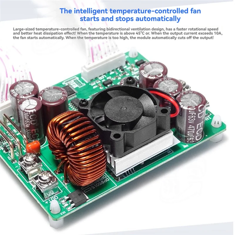 B92B-DPS5020 High Efficiency Voltage Regulator Adjustable 50V 20A DC-DC Step-Down Power Supply Module NO Communication