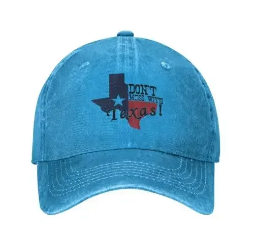 New Denim Cap Dont Mess with Texas Baseball Dad Caps Classic Adjustable Casual Sports for Men Women Hats Gray