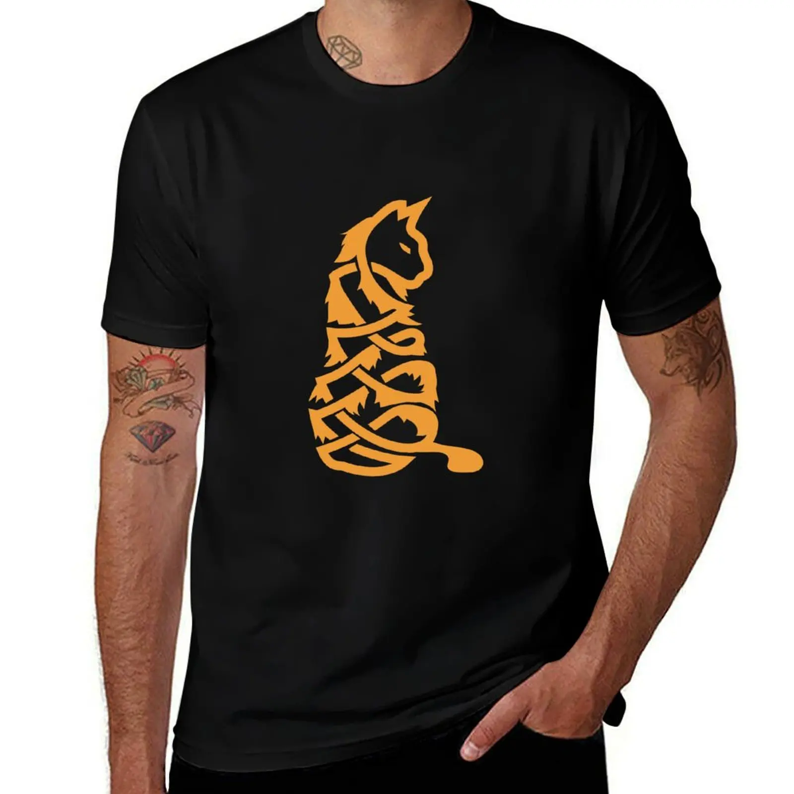 Celtic Symbol Cat Celtic Knot Gift Idea T-Shirt Mechanic Work Tee Shirt