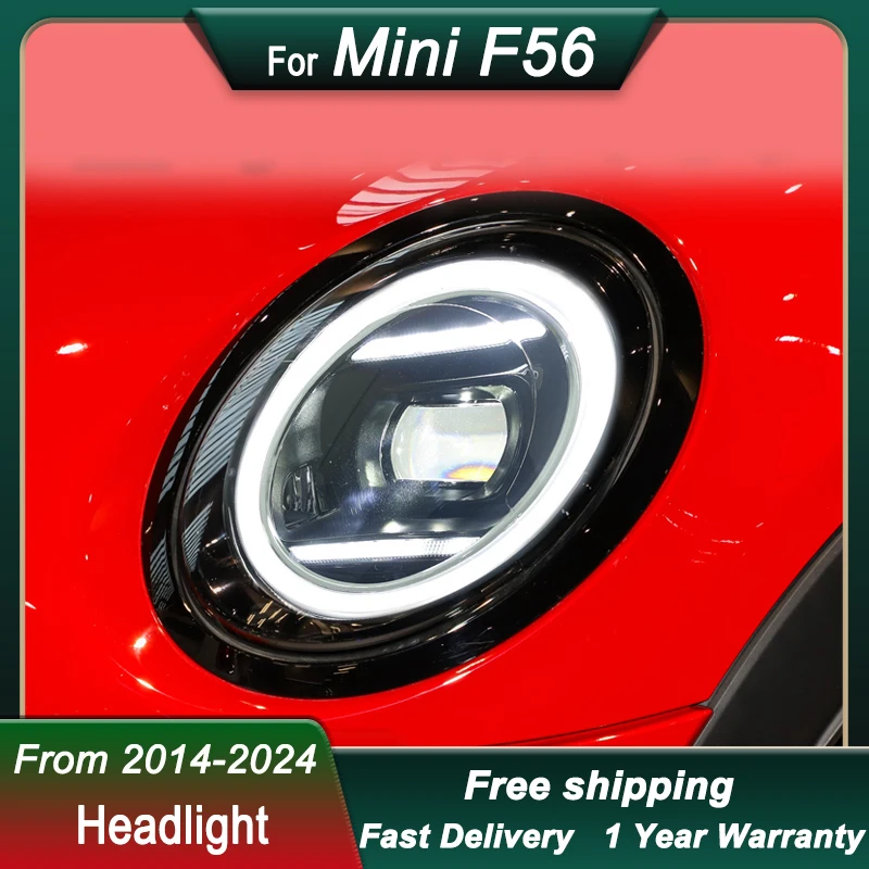 

Стайлинг автомобилей фары для BMW MINI F54 F55 F56 F57 2014-2024 новый стиль полностью светодиодный новый стиль DRL динамический сигнал фары в сборе