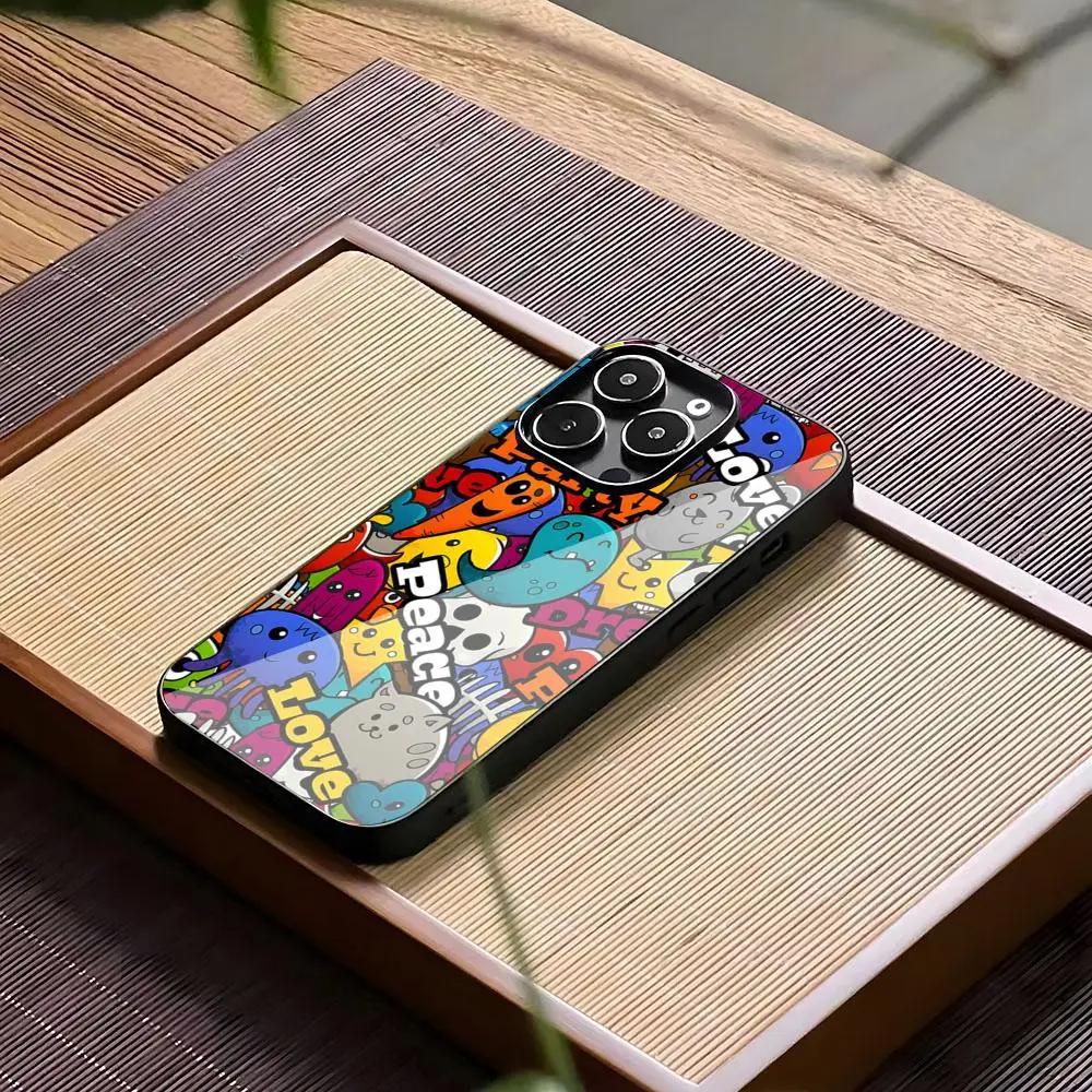 

Doodle Cartoon Animals Phone Case For SAMSUNG S25 24 S22 S20 ULTRA S21 S30 23 Note5 S8 Plus S9 S10E Lite PC+TPU Funda