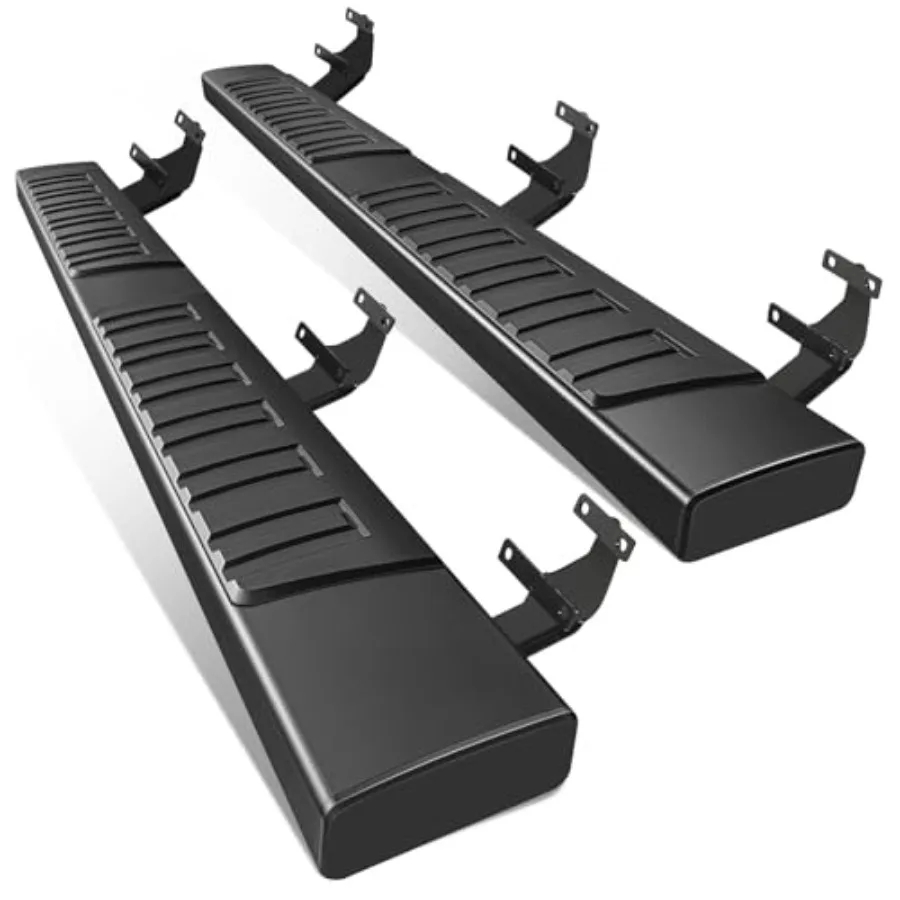 

6 подносов для кабины SuperCrew Cab 2015-2026 F-150, 4 двери 2017-2026 F250 F350 Super Duty Crew Cab, черная сторона из алюминиевого сплава