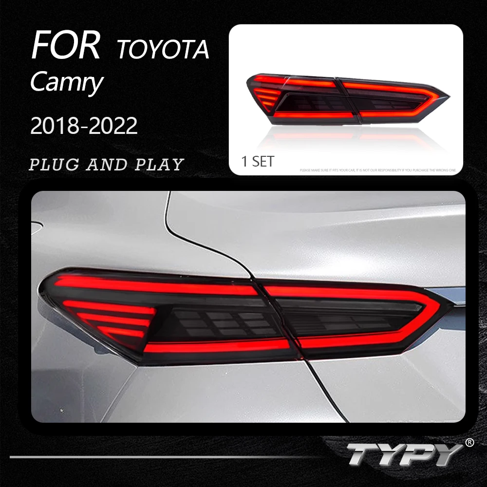 

TYPY Car Tail Lights For Toyota Camry 2018-2022 LED Car Tail Lamps Daytime Running Lights Dynamic Turn Signals Car Accessories