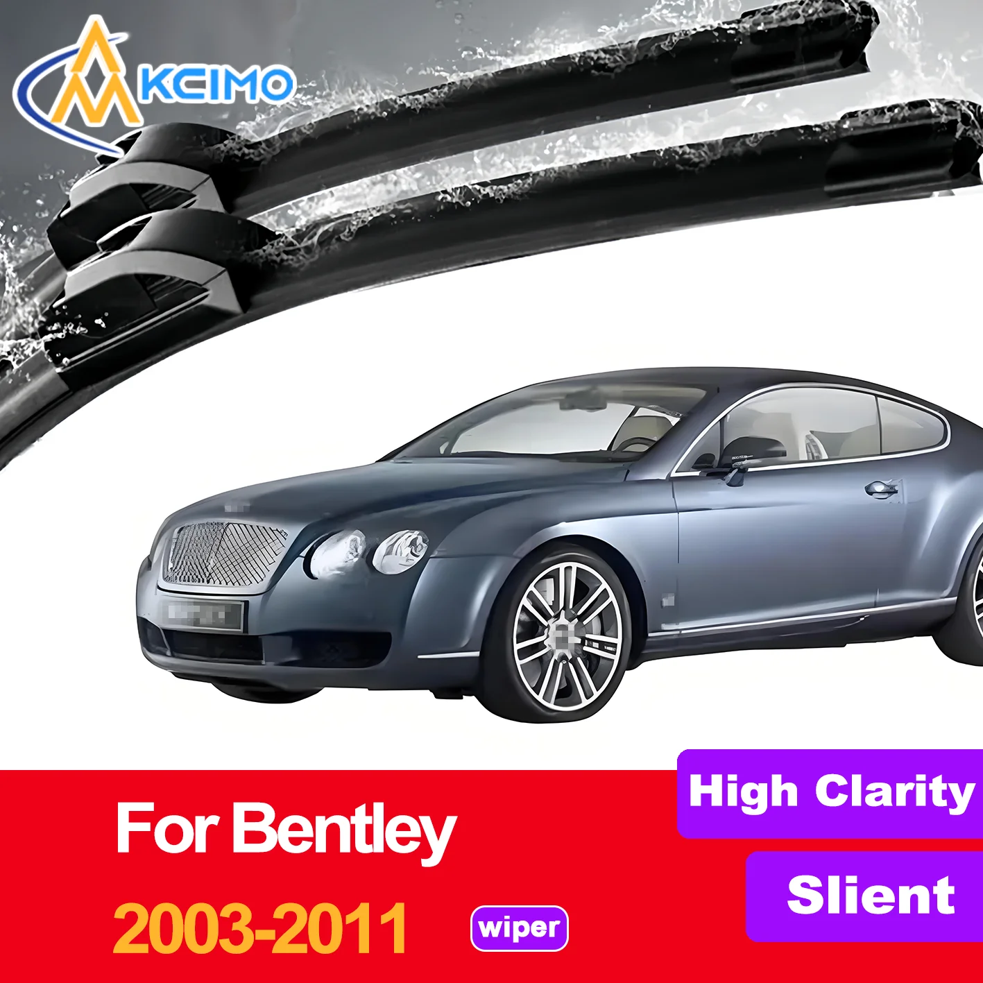 

KCIMO 2PCS Car Windscreen Wipers for Bentley Continental GT 2003-2011 Front Windshield Auto Wipers Blade Accessories 2011 2010