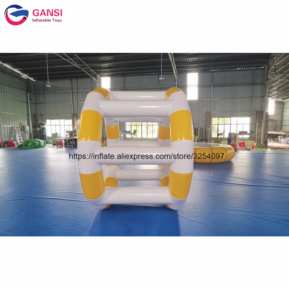 0.9mm pvc human hamster inflatable water roller game 2m inflatable water wheel for pool