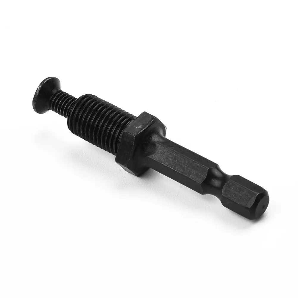 Adaptateur de mandrin de perceuse pratique, vis filetée Mandrin sans clé à tige hexagonale, mandrin pour foret, noir, 1/4 ", IMAL