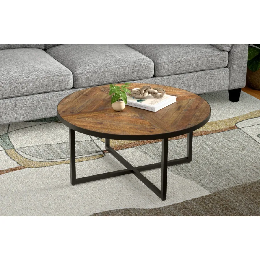 

Wallace Bay Faro Brown Round Coffee Table