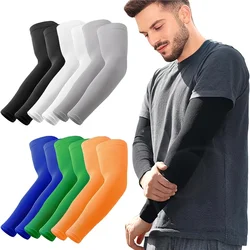 4 Pairs Unisex Sun Protection Arm Sleeves Breathable Cooling Arm Covers For Outdoor Activities Cycling Running Mountaineering