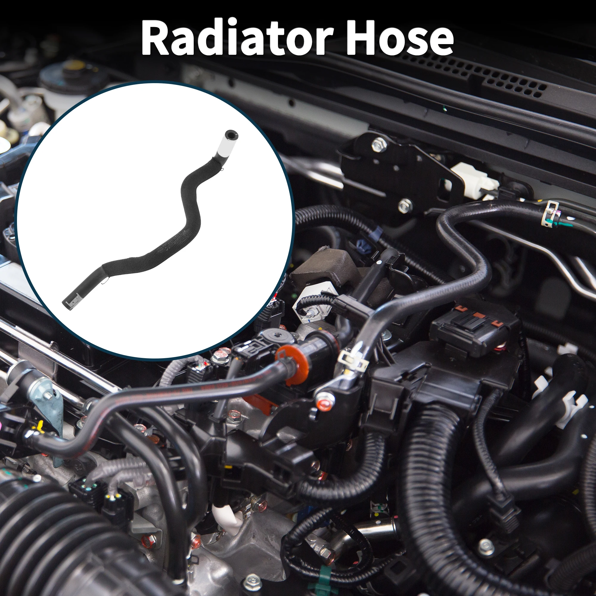 

UXCELL Шланг радиатора, трубка охлаждающей жидкости для Audi A6L 2019-2020, No 4F0121107AJ, резина, 1 шт.