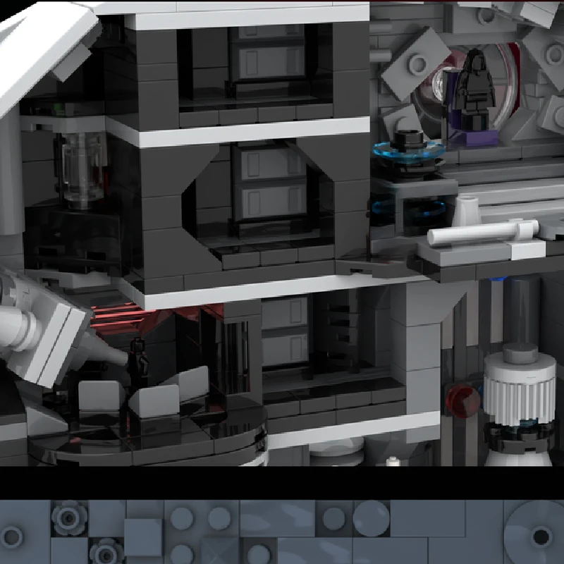 1358 PCS Star Fighting Small - Scale Cosmic Fortress MOC Customize Modular Building Block Technology DIY Boys Toy Christmas Gift