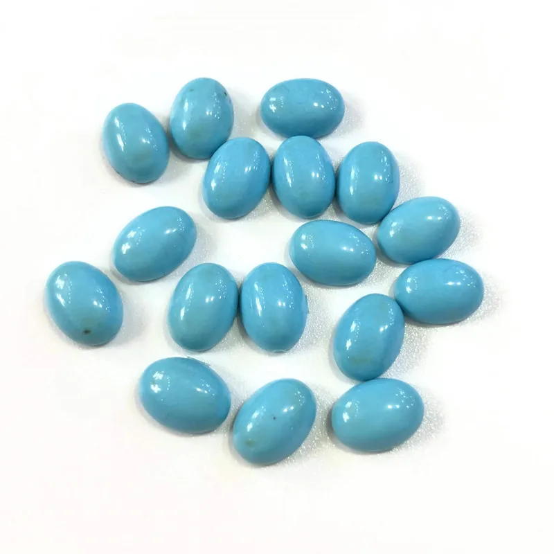 

6X8mm 8x10mm Oval Shape Optimized Turquoise Beads Cabochon For Handmade Making diy 50pcs/lot