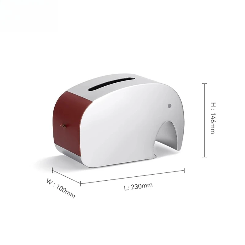 Creative Elephant Stainless Steel Tissue Box Restaurant & Home Decor Napkin Dispenser