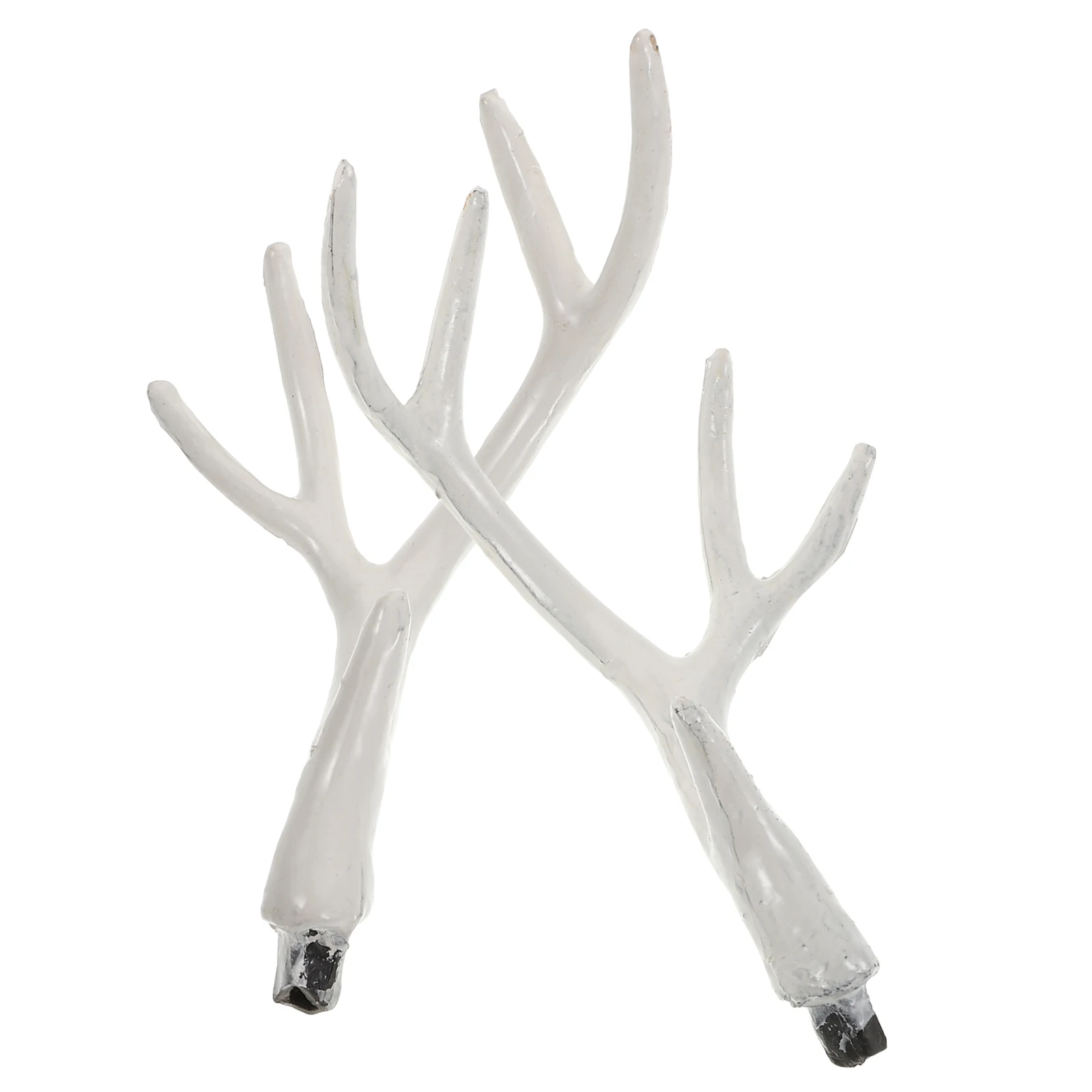 

White Deer Antlers Props High Realism Artificial Headb Costume Accessory Photography Prop Christmas Mini Crafts DIY
