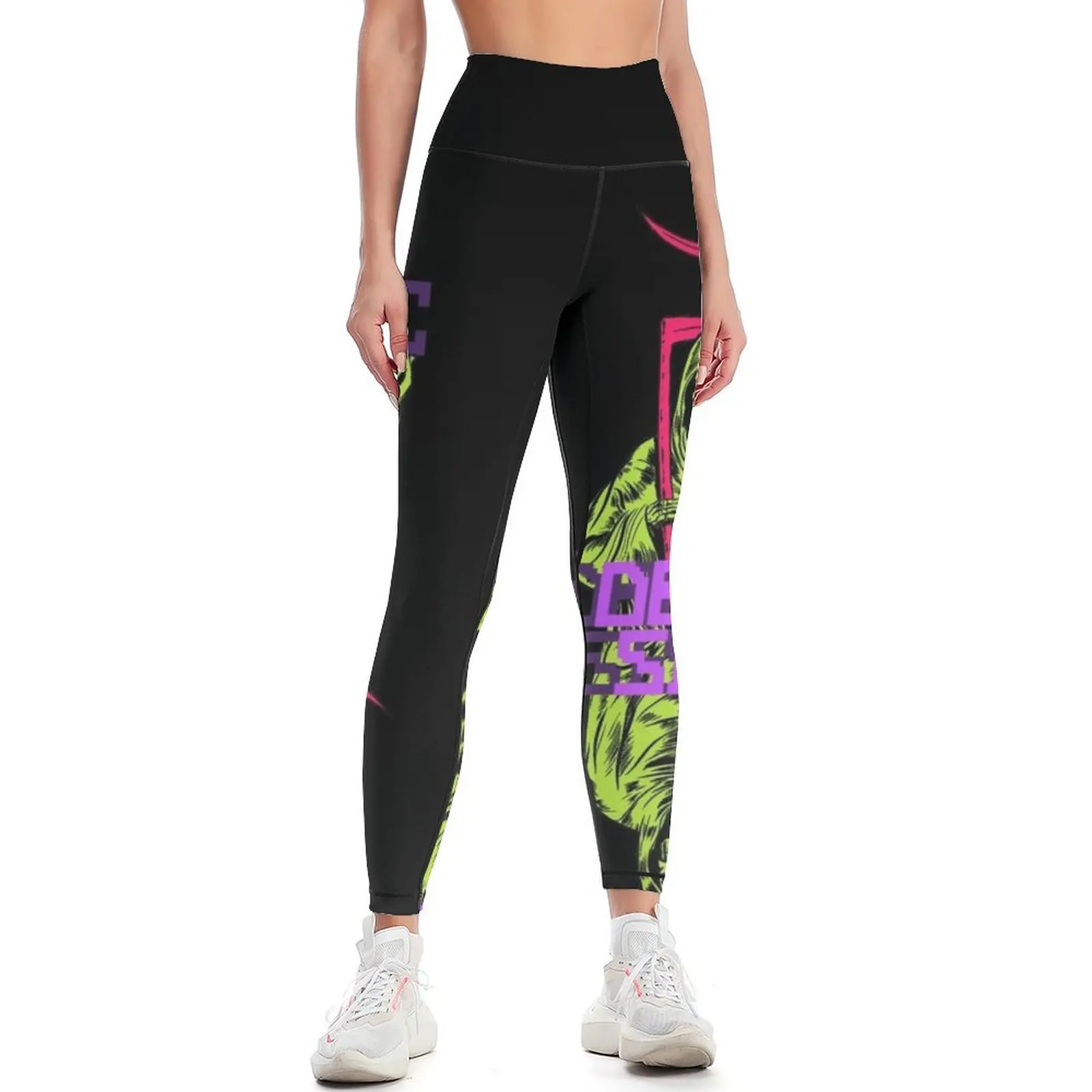 

DedsecReaperLogoGrn Leggings Women's high waist Fitness clothing Womens Leggings