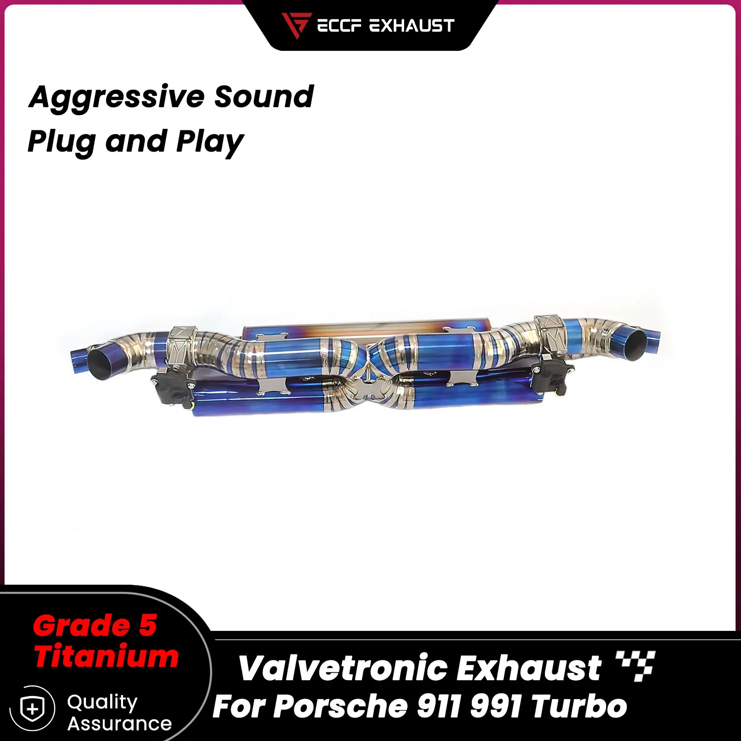 

TItanium Valvetronic Catback Exhaust for Porsche 911 991 Turbo Unleash True Exhaust Performance Easy Installation