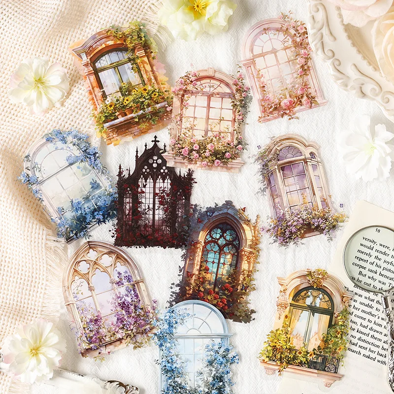 15 Stück Vintage INS Fensterschweller Aufkleber selbstklebend Diy Hand Account Stick Etiketten dekorative Tagebuch Scrapbooking Zubehör
