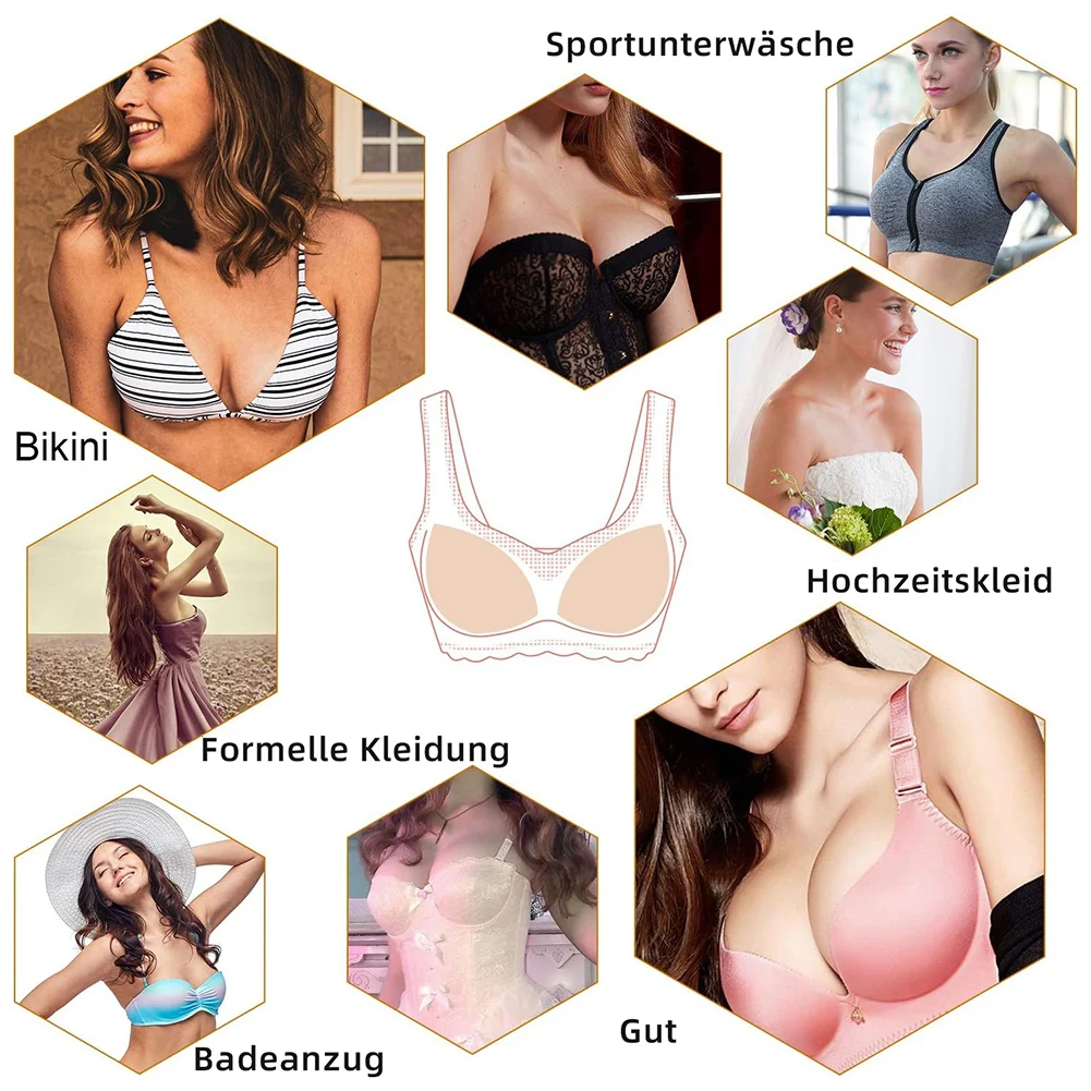 3 Pairs Women\'s Removable Cups Bra Pads Inserts Triangles Bra Pads Underwear Bikini Invisibles Replacement Pads for Tank Tops