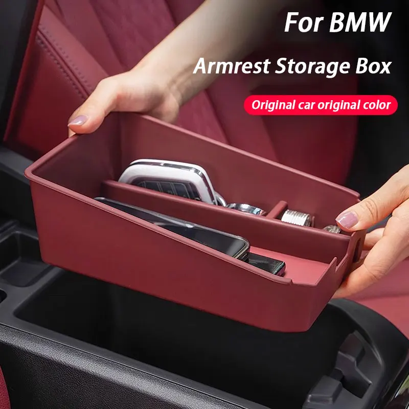 

ABS Central Control Armrest Storage Box For BMW 3 5 Series i3 X3 X1 X5 G60 G01 G02 G05 G06 G07 G20 G22 G30 Car Accessories