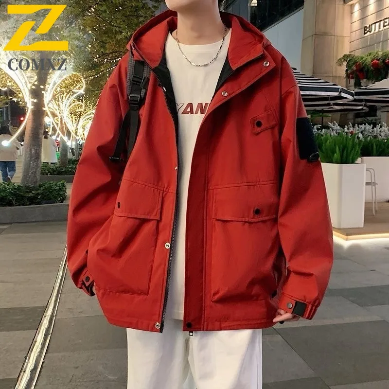 

COMXZ 2025 Spring Autumn Hong Kong Style Fashion Casual Mens Jacket 2527