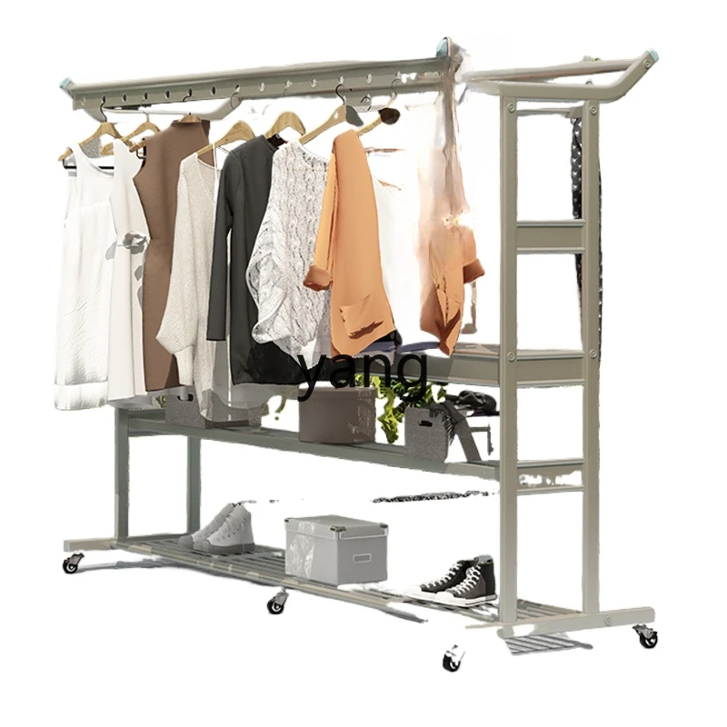 

LMM outdoor villa large mobile drying rack floor-to-ceiling thickened outdoor drying rod