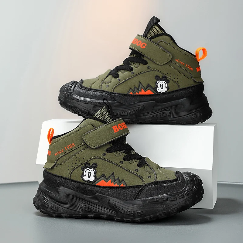 

Winter Hot Selling Fashionable Childrens Sports Shoes Warm and Cotton Comfortable Running Shoes Anti Slip Rebound Casual Shoes