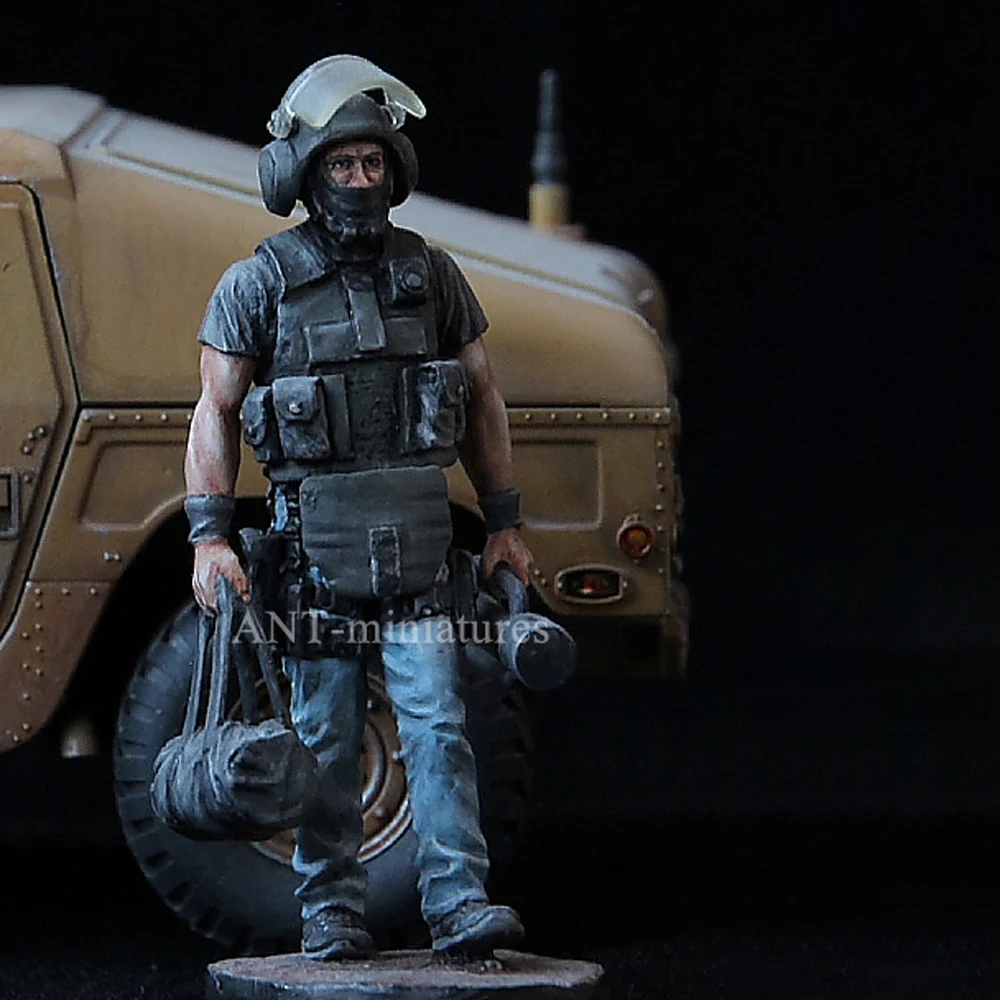 

1/35 комплект военной модели из смолы, военная тема, солдат Второй мировой войны, разобранный и неокрашенный GK