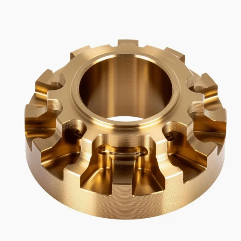 Cnc Machining Service Grinding Surface Treatment Polished Finish Parts Brass Precision Transmission Gear