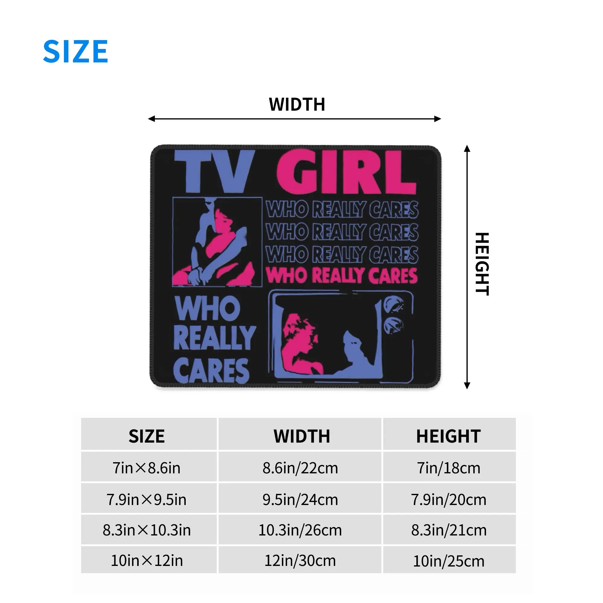 TV Girl Band Mouse Pad Computer Keyboard Mouse Mat Gamer PC Laptop Desk Mat Office Accessories Table Mats