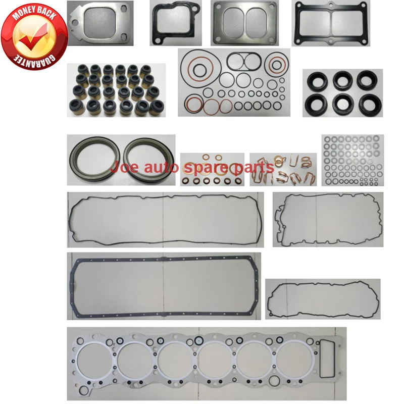 6WF1 6WF1-O2 Engine Full gasket set kit for Hino Fuso Truck  Isuzu Giga 14.256cc