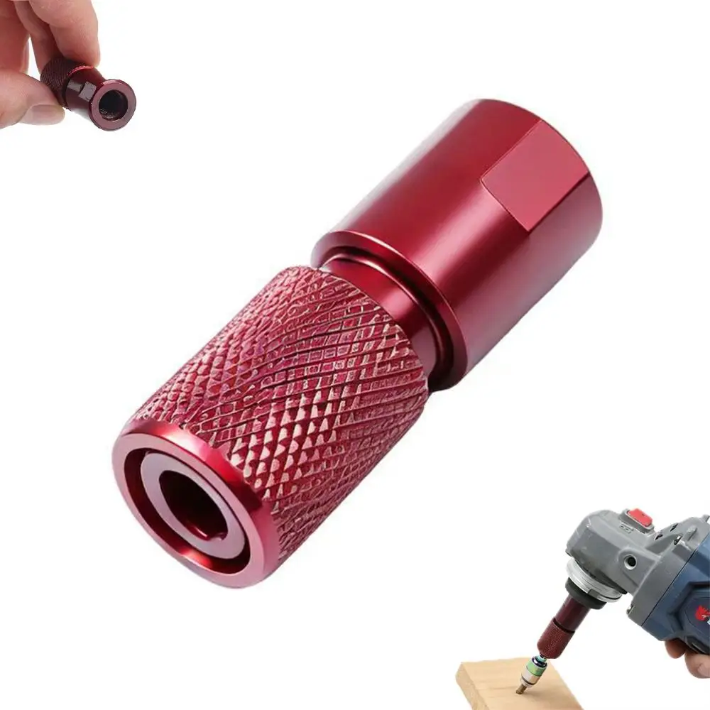 M10 Thread Angle Grinder Adapter Hex Shank Anti-Slip Hex Shank Converter Quick Lock Drill Bit Adapter Angle Grinder Accessory