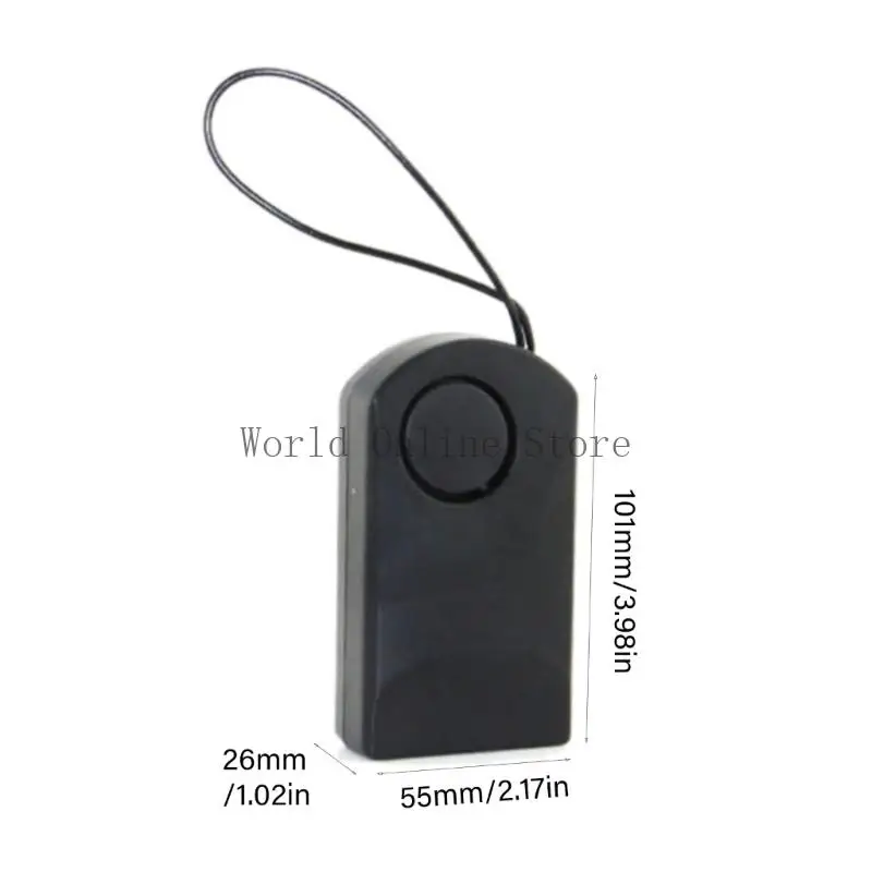 Sensitive Touch Activated Anti Theft Device Mobile Door Handle Alarm For Household Entryways Quiet Feature Night Safety 87HC