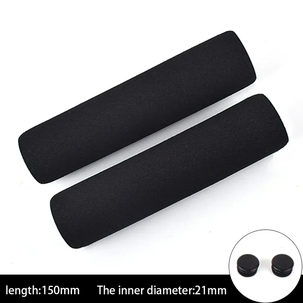 2x Bicycle Handlebar Foam Rubber Grip Kits With Sponge Covers Offering Improved Waterproof And Anti Slip Features