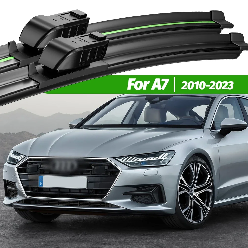 

For Audi A7 4G 4H 2010-2023 2pcs Front Windshield Wiper Blades 2011 2012 2013 2015 2018 2019 2021 Windscreen Window Accessories